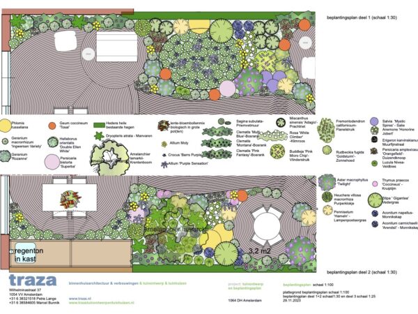 2023-11-29 beplantingsplan plattegrond 1-30 deel 1en2 tuin A+J